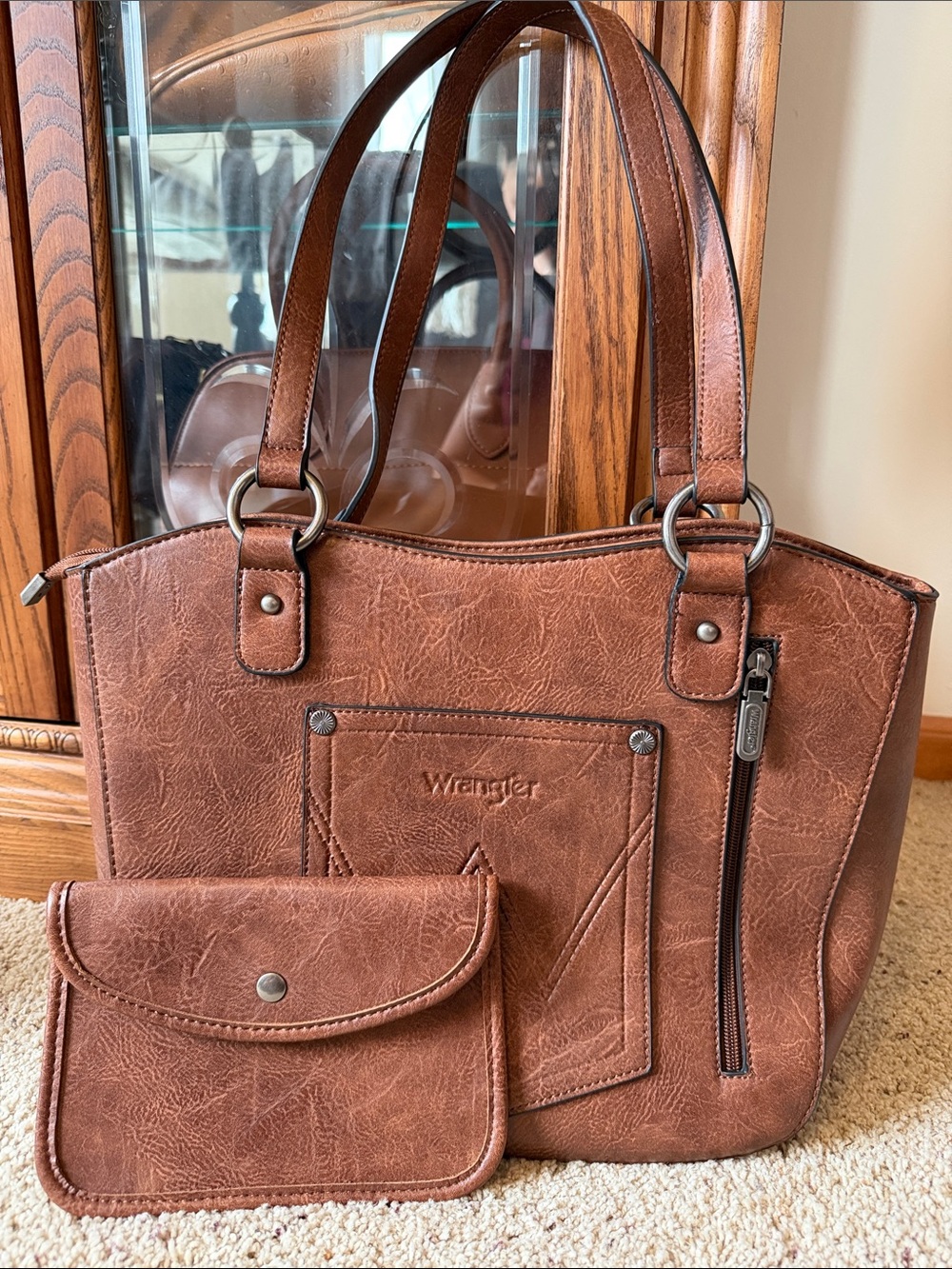 Wrangler "W" Stitch Tote Bag - Picture 4 of 10